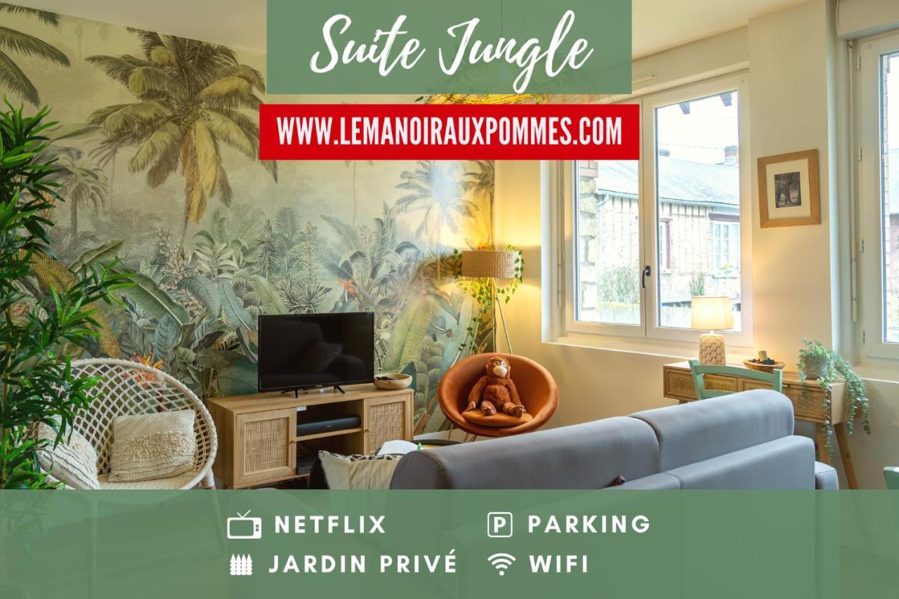 Suite Jungle - Jardin, Netflix Et Parking - Le Manoir Aux Pommes Orbec Exterior foto
